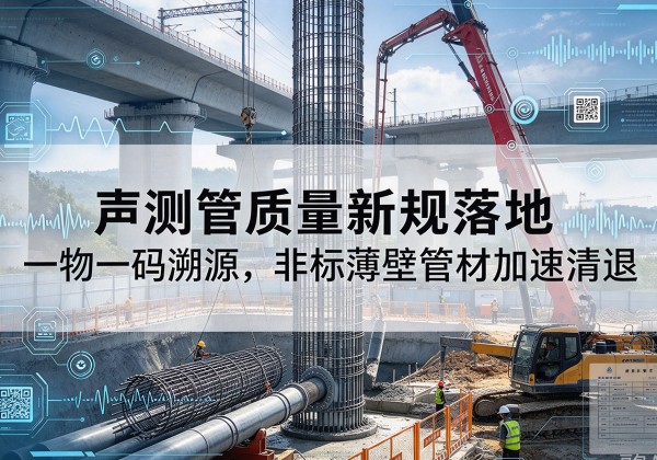 彬州声测管质量新规落地，一物一码溯源，非标薄壁管材加速清退